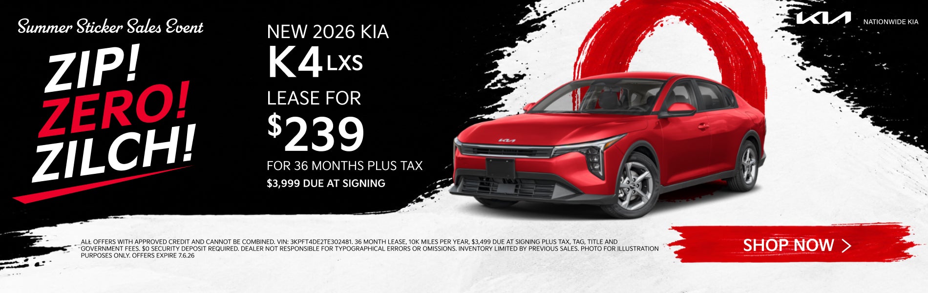 NEW 2026 KIA K4 LXS