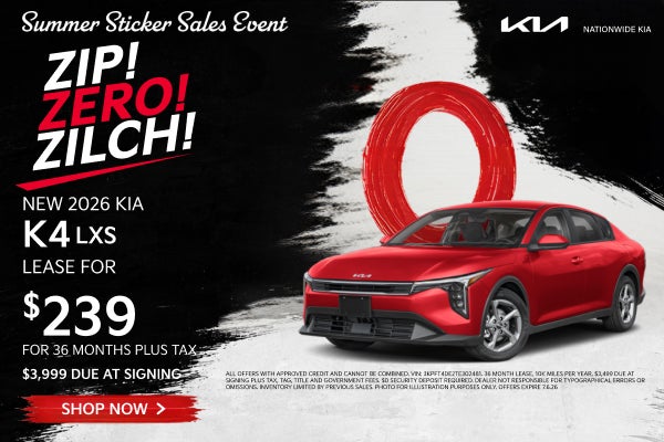NEW 2026 KIA K4 LXS