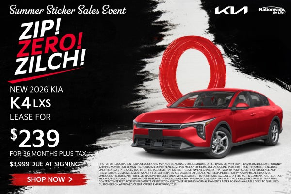 NEW 2026 KIA K4 LXS