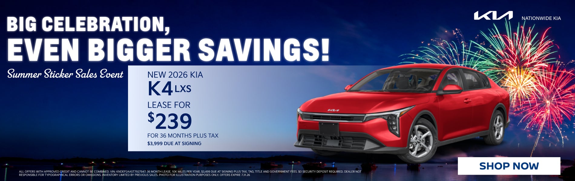 2026 KIA K4 LXS