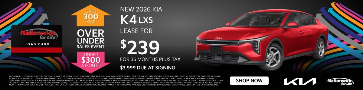 New 2026 Kia K4 LXS