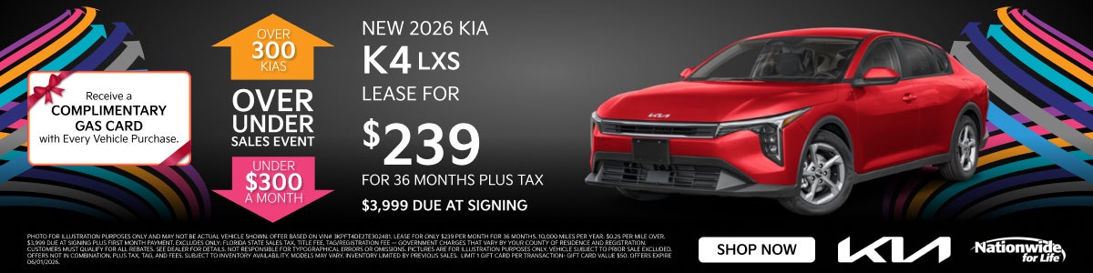 New 2026 Kia K4 LXS