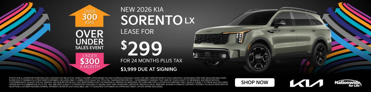 NEW 2026 SORENTO LX